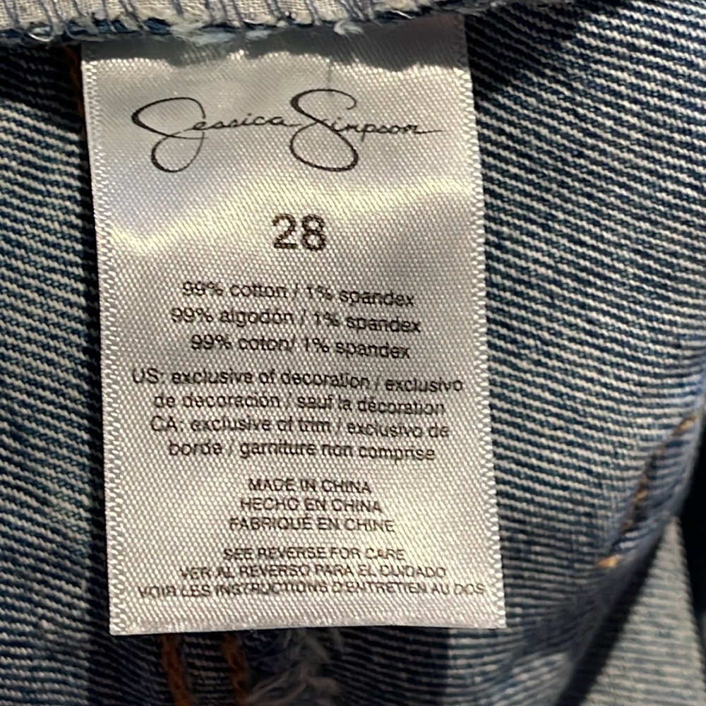 Jessica Simpson Lived Vintage. Spotlight high rise slim straight- 28, 29, 30, 31 - Picture 6 of 13